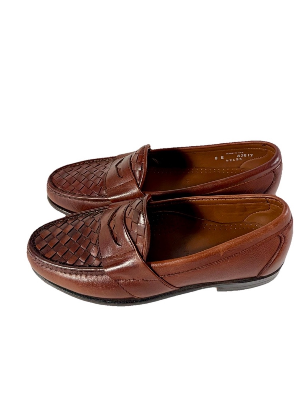 Allen Edmonds Ivanhoe Brown Penny Loafers Men's Size 8 E USA